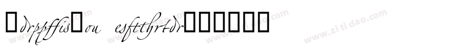 Zapfino Extra字体转换